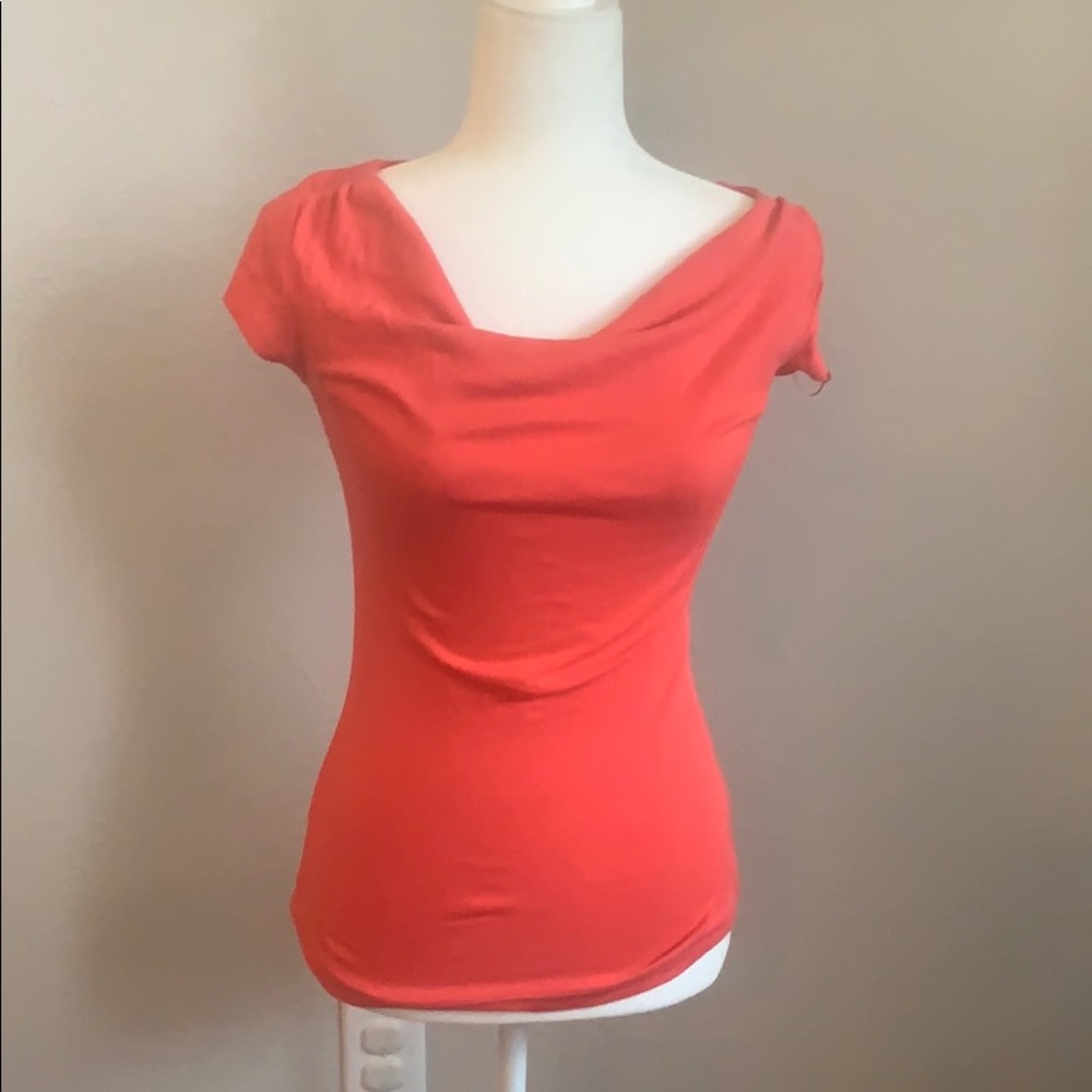 Express Sexy Basic Coral Top